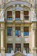 Image showing Facade of Old Building