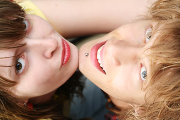 Image showing Portrait of smiling young beauty couple 1