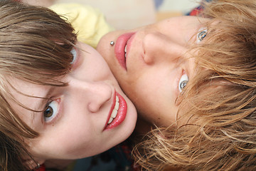 Image showing Portrait of smiling young beauty couple 2