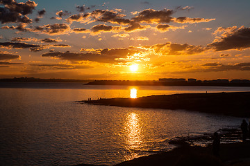 Image showing Sunset over Botany Bay