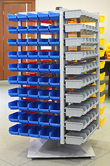 Image showing Plastic Tubs Shelf