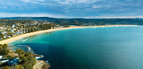 Image showing Panoramic views of Avoca Beach