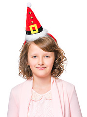 Image showing Portrait of little Christmas girl