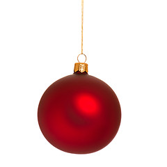 Image showing Christmas bauble on white