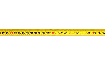 Image showing Measuring tape on white