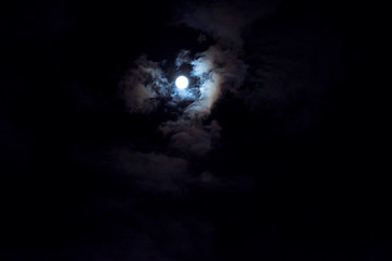 Image showing Moon at night background