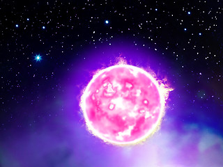 Image showing illustration of space star