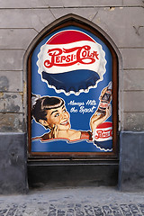 Image showing vintage advertizing of Pepsi Cola