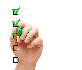 Image showing Blank Customer Service Survey Checklist Concept