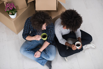 Image showing Relaxing in new house