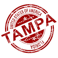 Image showing Tampa stamp with white background