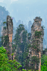 Image showing Zhangjiajie mountains, China