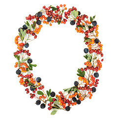 Image showing Autumn Berry Wreath