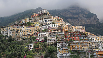 Image showing Cliff Houses Positano