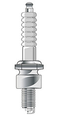 Image showing Vector illustration spark plug from car.Vector illustration