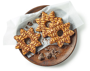 Image showing plate of christmas cookies