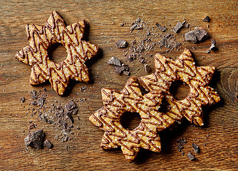 Image showing star shaped cookies