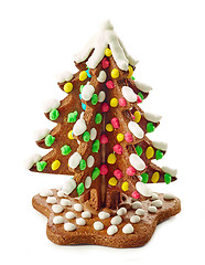 Image showing gingerbread christmas tree