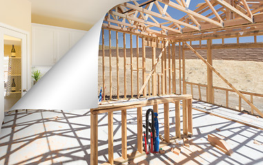 Image showing Kitchen Construction Framing with Page Corner Flipping to Comple