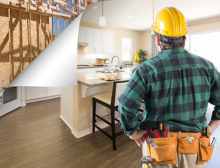 Image showing Contractor Facing Custom Kitchen with Page Corner Flipping to Co