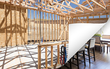 Image showing Kitchen Construction Framing with Page Corner Flipping to Comple