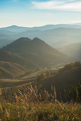 Image showing Beauty dawn in the mountains