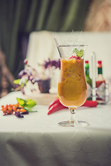 Image showing Cocktail from sea buckthorn