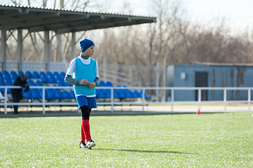 Image showing Boy soccer player