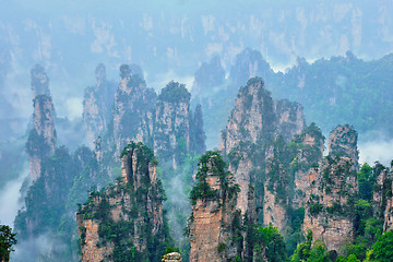 Image showing Zhangjiajie mountains, China