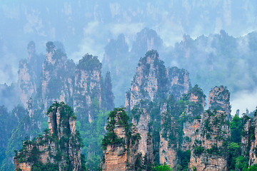 Image showing Zhangjiajie mountains, China