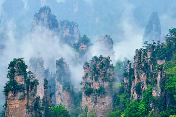 Image showing Zhangjiajie mountains, China