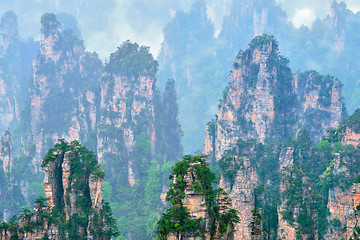 Image showing Zhangjiajie mountains, China