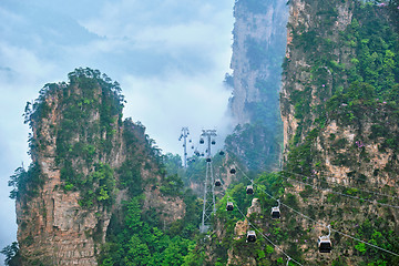 Image showing Zhangjiajie mountains, China