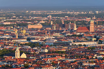 Image showing Aerial view of Munich. Munich, Bavaria, Germany