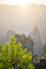 Image showing Zhangjiajie mountains, China