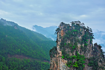 Image showing Zhangjiajie mountains, China