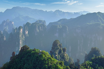 Image showing Zhangjiajie mountains, China