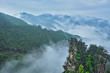 Image showing Zhangjiajie mountains, China