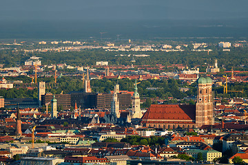 Image showing Aerial view of Munich. Munich, Bavaria, Germany