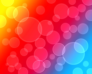 Image showing Colorful background with bokeh pattern