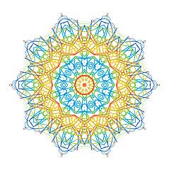 Image showing Abstract concentric pattern shape 