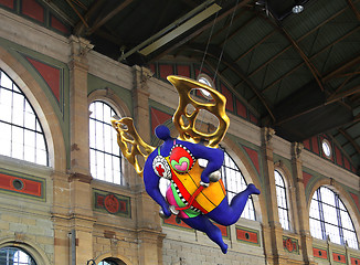 Image showing Guardian Angel, Main Station, Zurich HB, Switzerland