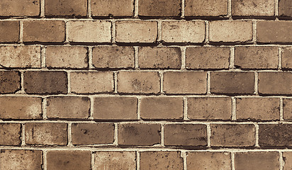 Image showing Background of old vintage brick wall