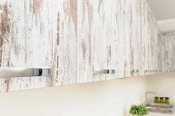 Image showing Modern white kitchen detail