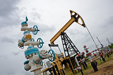 Image showing Pumpjack and oilwell.