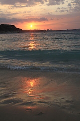 Image showing bulgarian sea sunset