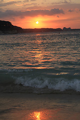 Image showing bulgarian sea sunset