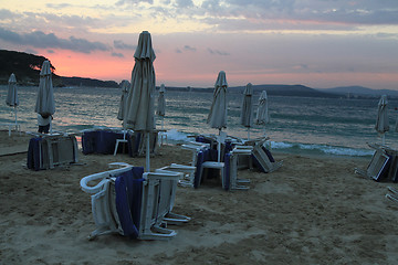 Image showing bulgarian sea sunset