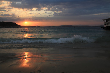 Image showing bulgarian sea sunset