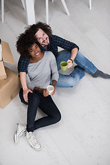 Image showing Relaxing in new house